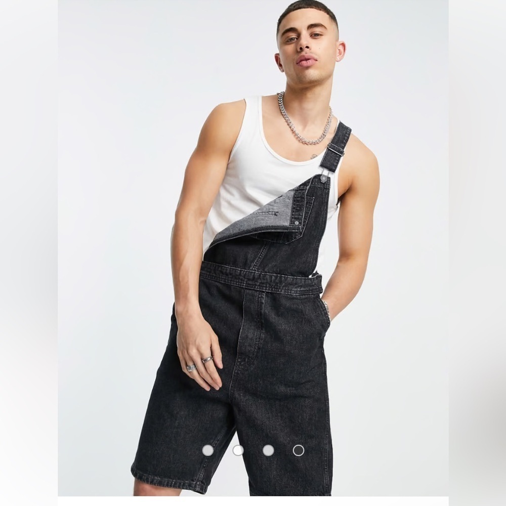 Jack & Jones Loose/Chris Dungaree Shorts AM 285 Size L